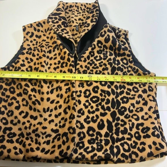 Ethyl women open front cropped Cardi sleeveless jacket sz mediums - Picture 4 of 5